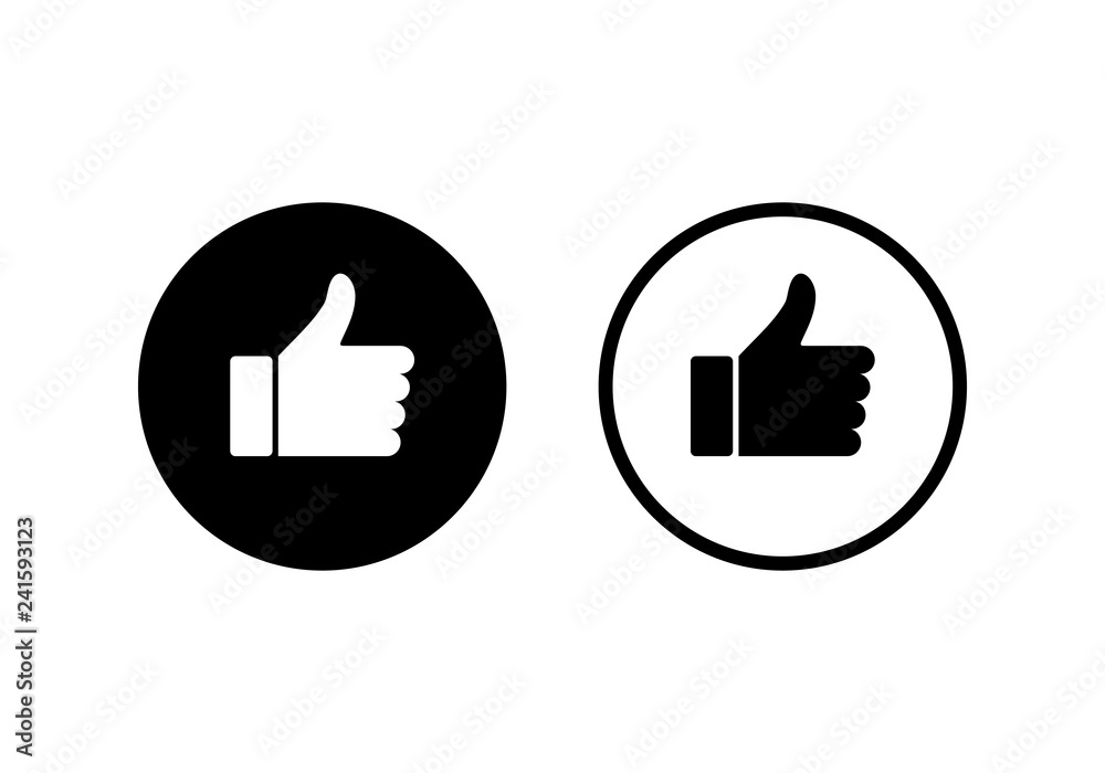 like icon vector. Thumbs up icon. social media icon. like icon vector. Thumbs up icon. social media icon.