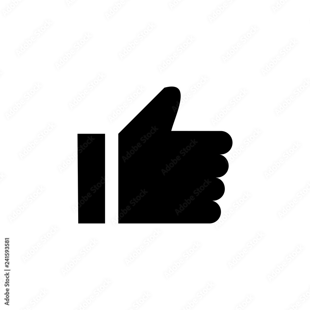 like icon vector. Thumbs up icon. social media icon. like icon vector. Thumbs up icon. social media icon.