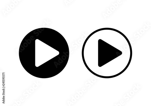 Free Download play Icon vector. Play button vector icon - GFXLoad