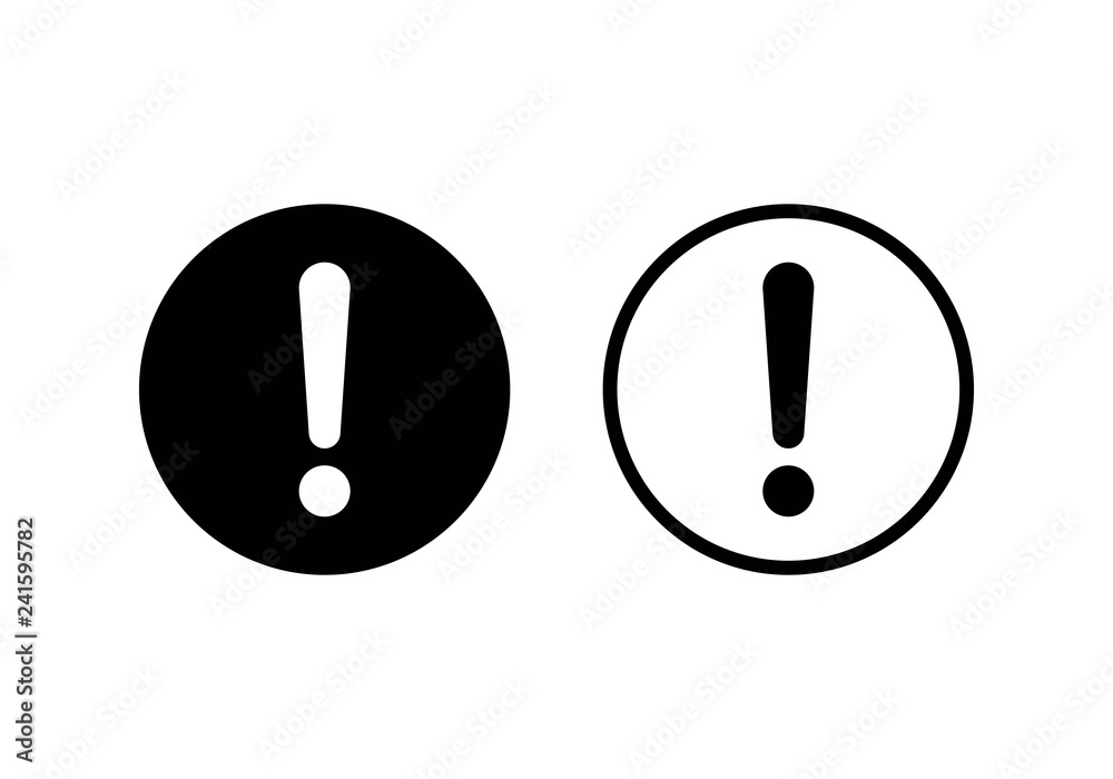 Exclamation danger sign. attention sign icon. Hazard warning attention sign Exclamation danger sign. attention sign icon. Hazard warning attention sign