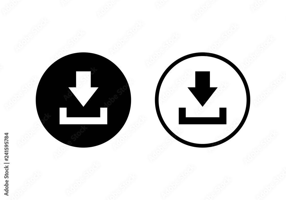 Download icon vector. Downloading vector icon Download icon vector. Downloading vector icon