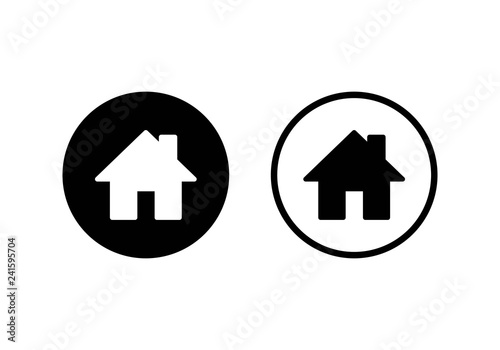 Home icon vector. House vector icon
