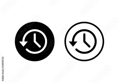 History icon vector. History line icon