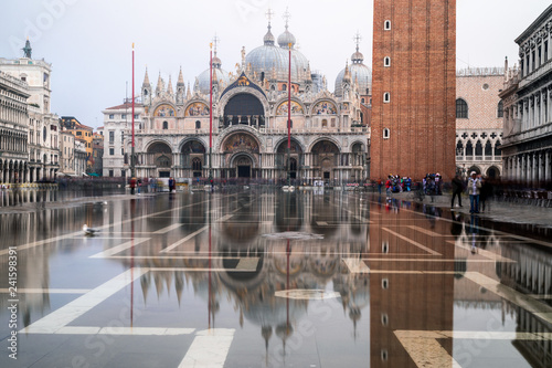 Reflection of San Marco cathedral