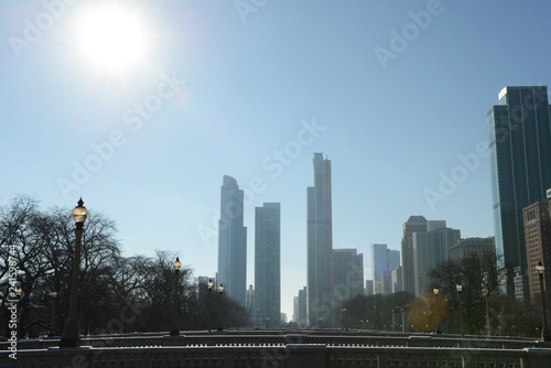 View of downtown Chicago