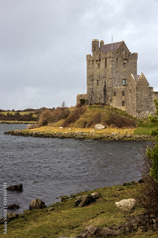 Dunguaire castle in Kinvara Bay. county Galway, Ireland