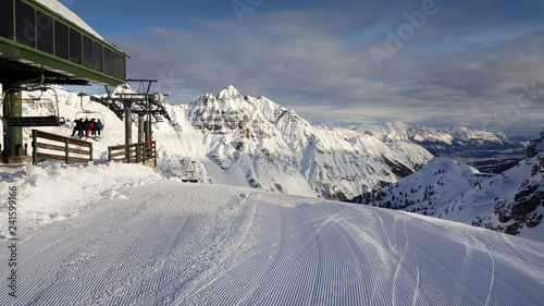 Skiing in Austrain Alps photo