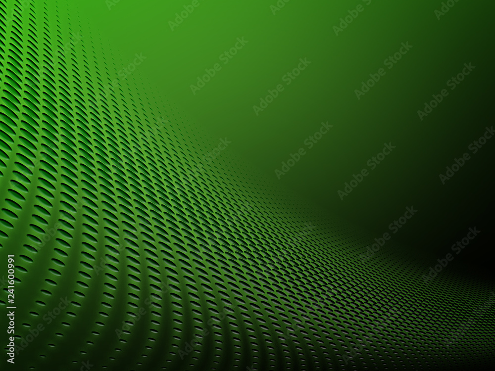 Obraz premium Abstract green circles halftone background