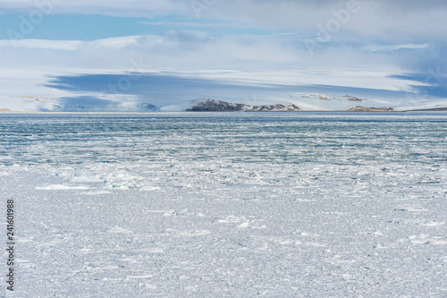 Palanderbukta, Icecap and pack ice, Gustav Adolf Land, Nordaustlandet, Svalbard archipelago, Arctic photo