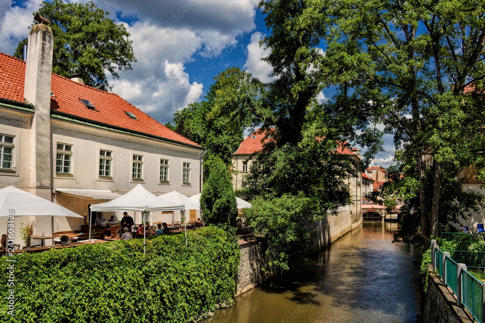 Fototapeta premium Praga, kanał