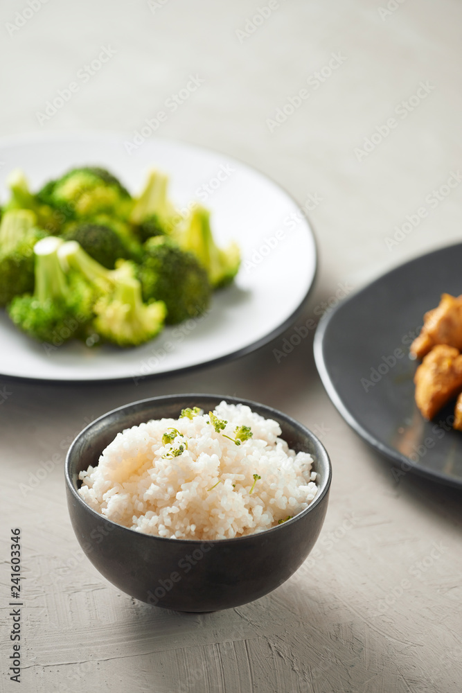 Delicious soy sauce chicken with rice - asian food style Delicious soy sauce chicken with rice - asian food style