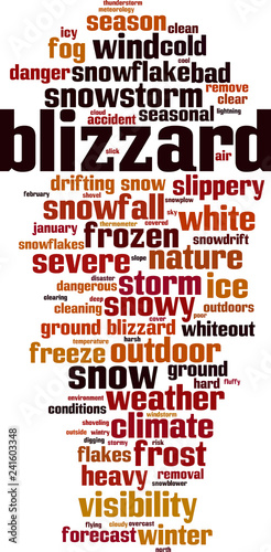 Blizzard word cloud