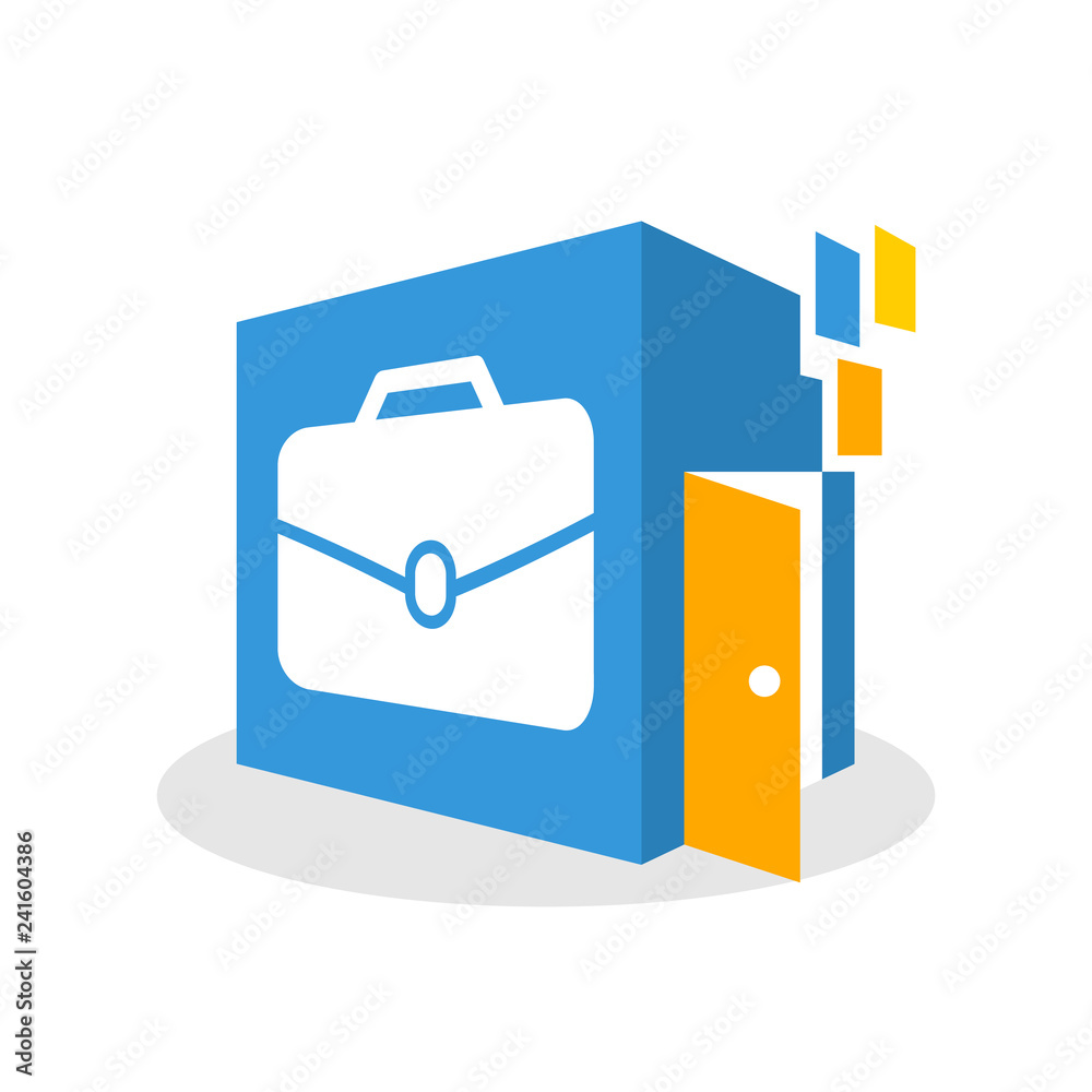 Vector illustration icon with the concept of online media space to find a way out, the opportunity to get a job Vector illustration icon with the concept of online media space to find a way out, the opportunity to get a job