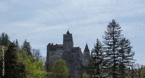 View of Bran famous castle in transylvania