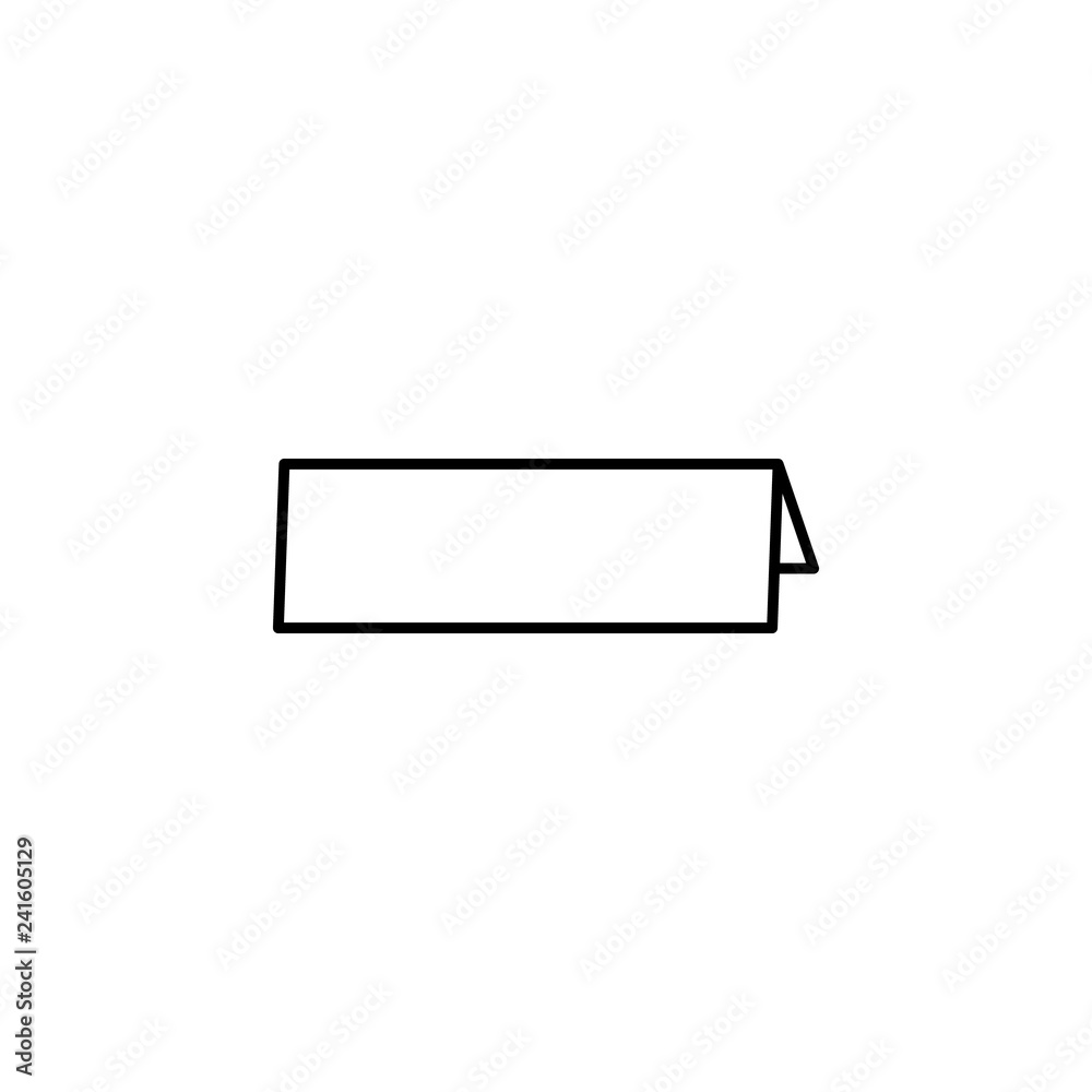 Place card, dinner icon. Can be used for web, logo, mobile app, UI, UX Place card, dinner icon. Can be used for web, logo, mobile app, UI, UX
