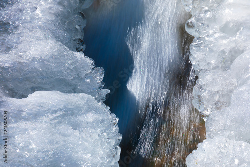 clear water flow on frozen brook © Milan Noga reco
