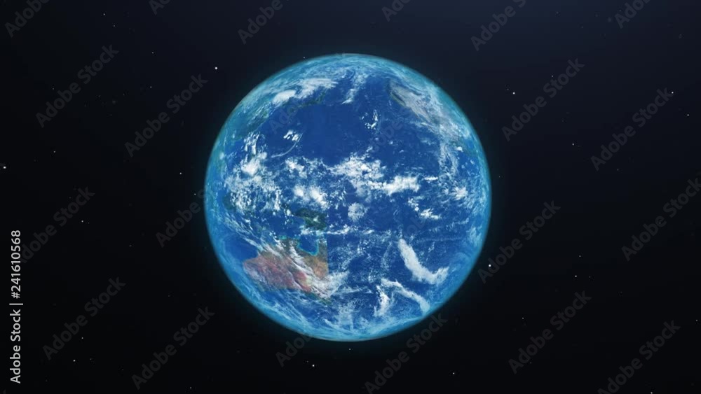 The Earth is full loop from space The Earth is full loop from space