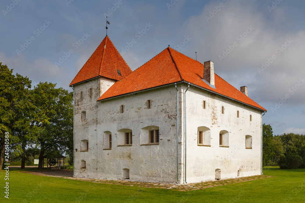 Purtse, strong defensive castle-tower from 17 century. Estonia.