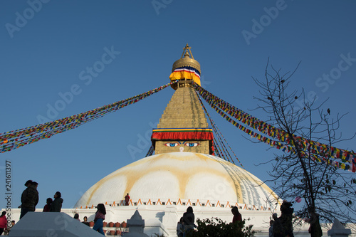 Boudhanath stupa the biggest buddhist stupa in Kathmandu city - Nepal