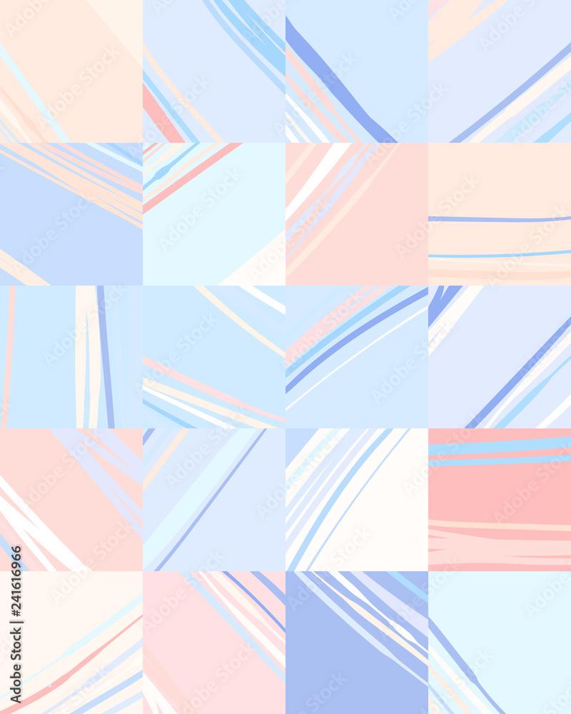 Fototapeta premium Vector Seamless surface geometric pattern design with color modern lines