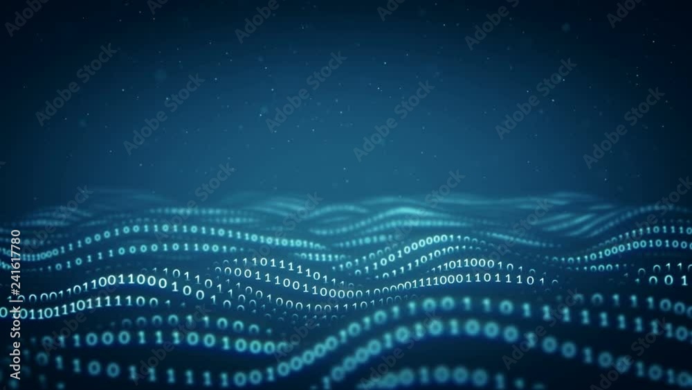 digital technology binary data background