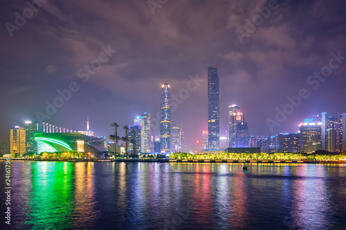 Guangzhou skyline. Guangzhou, China
