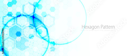 Abstract hexagon background for design works.