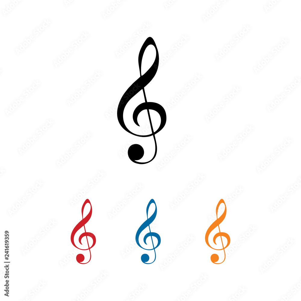 G clef musical note symbol G clef musical note symbol