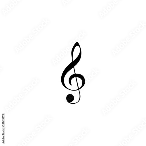 G clef musical note