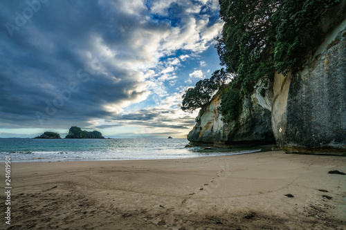 the cave of cathedral cove, coromandel, new zealand 1