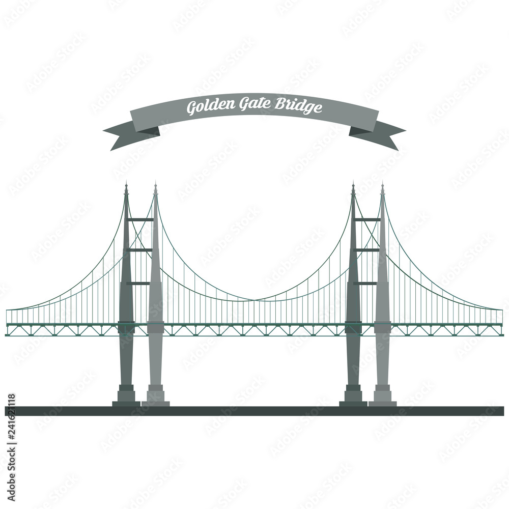 Fototapeta premium bridge golden gate, new york symbol, Brooklyn bridge