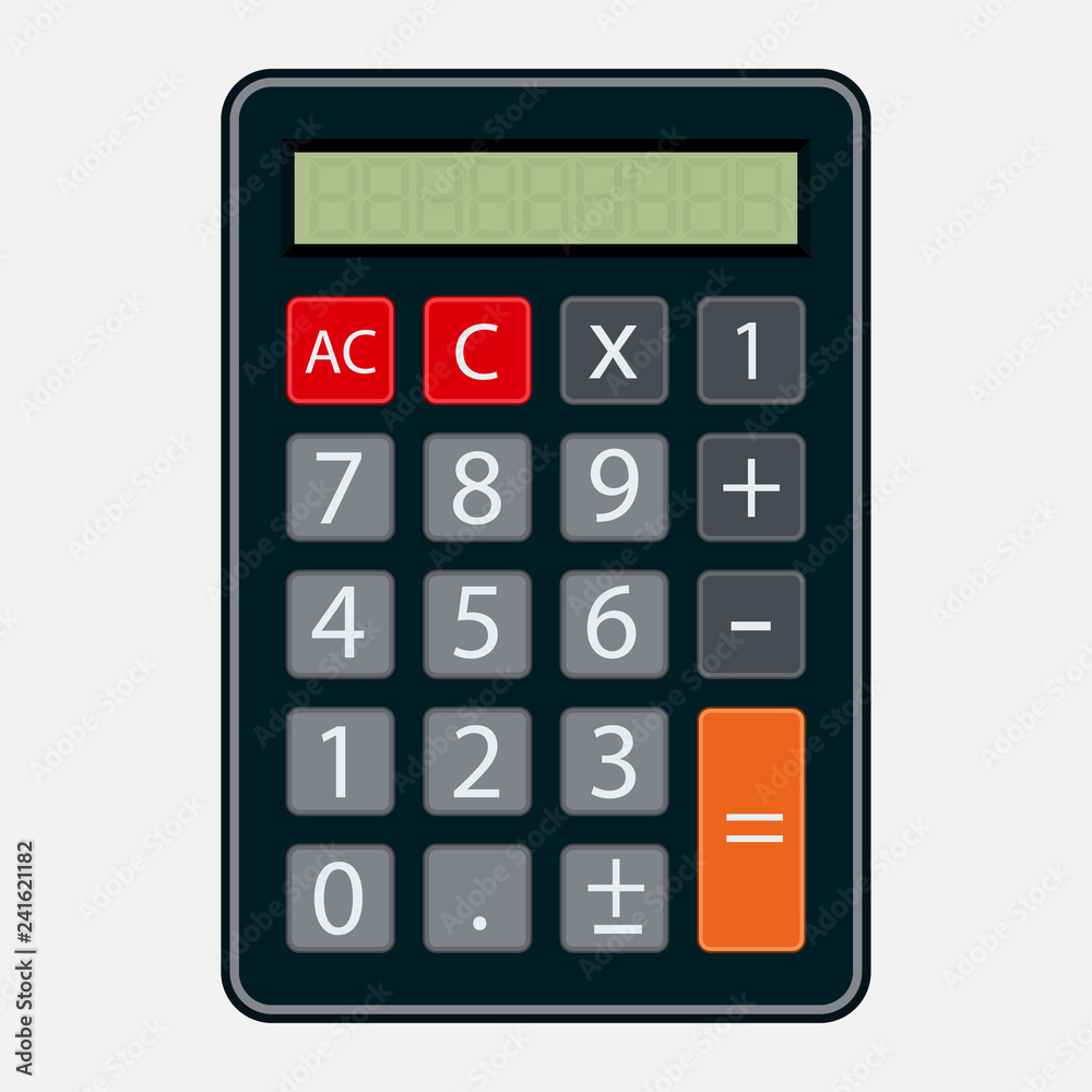 calculator icon, flat style, element of business calculator icon, flat style, element of business