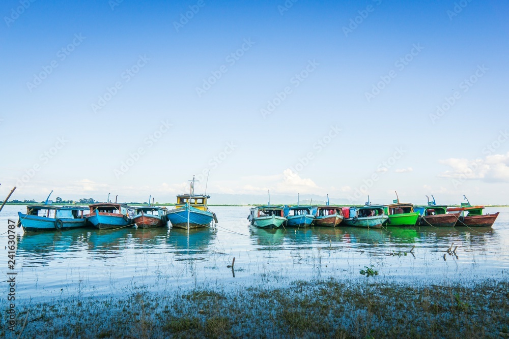 Fishing boats in Burma