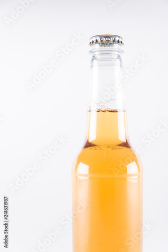 bottle of beer isolated on white