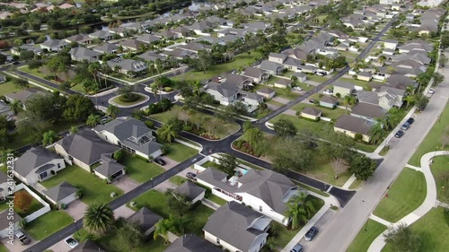 Aerial of Tradition, a community located on the West Edge of Port St. Lucie, and surrounding sights.