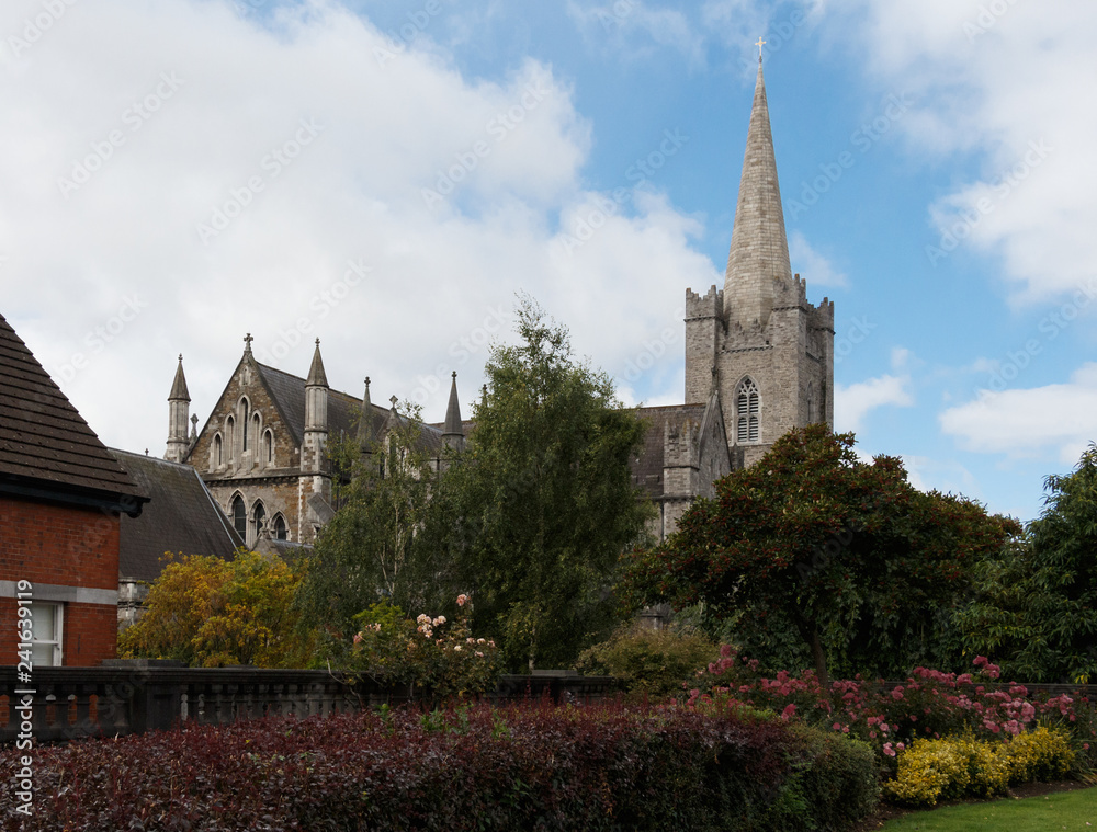 A view of the cathedral in Dublin