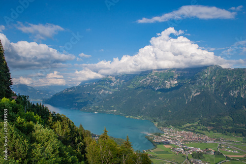 Panoramic view of Interlaken from viewpoint of Harder Kulm © Buebelina