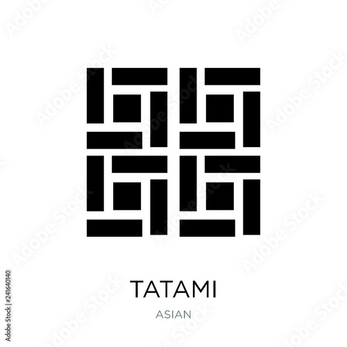 Bild auf Leinwand tatami icon vector on white background, tatami trendy filled ico