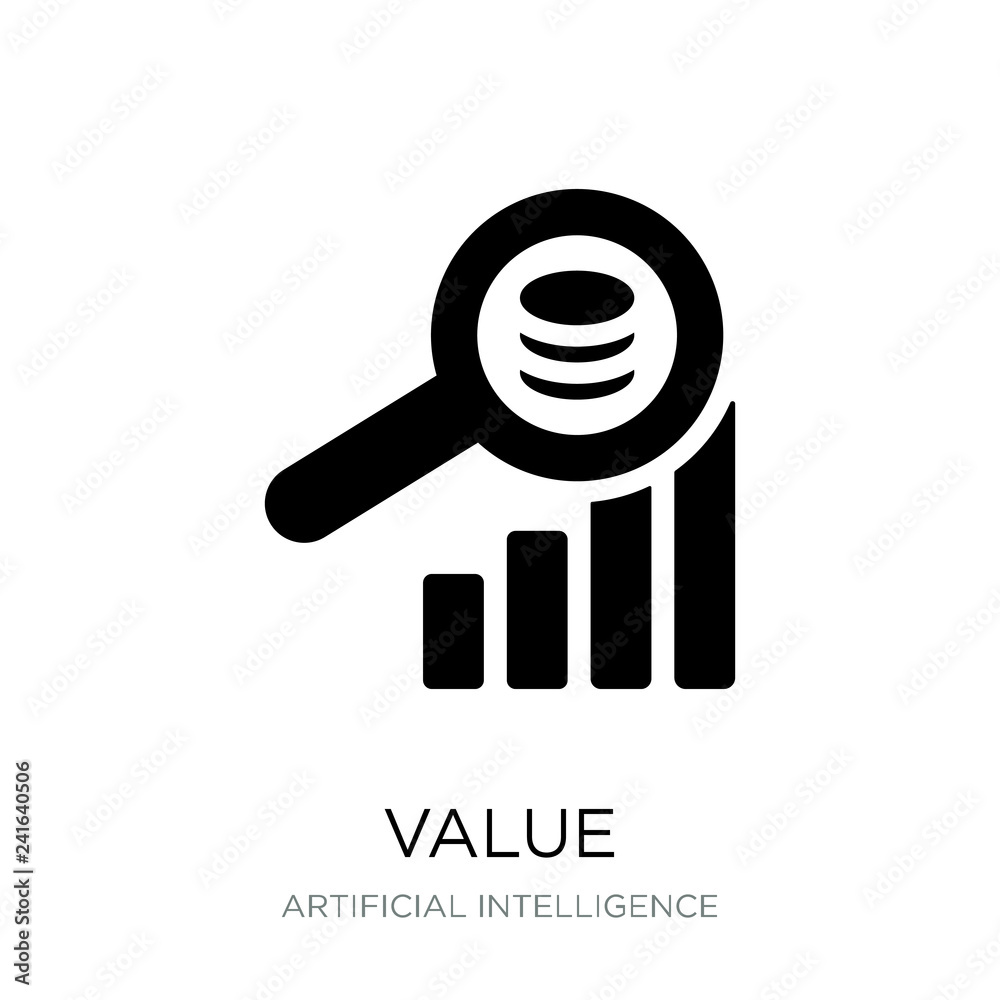 value icon vector on white background, value trendy filled icons value icon vector on white background, value trendy filled icons