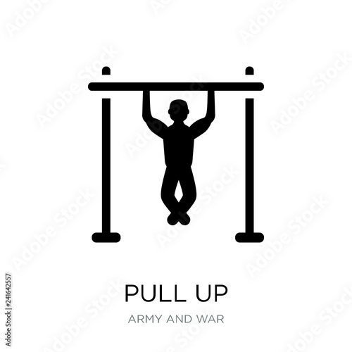 pull up icon vector on white background, pull up trendy filled i