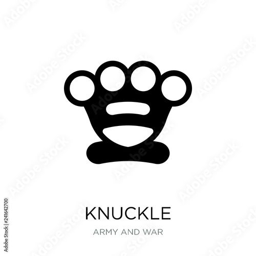 knuckle icon vector on white background, knuckle trendy filled i
