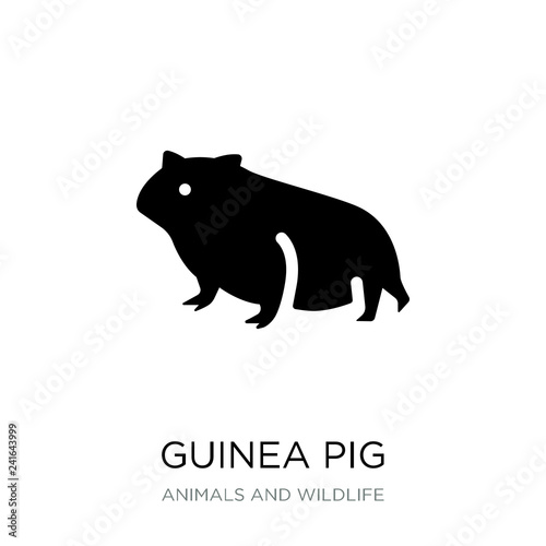 guinea pig icon vector on white background, guinea pig trendy fi
