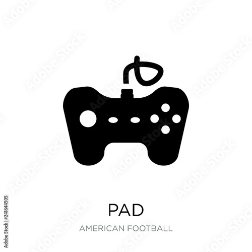 pad icon vector on white background, pad trendy filled icons fro