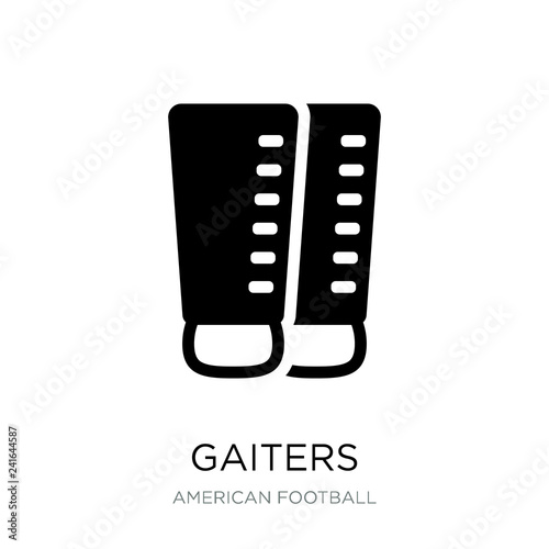 gaiters icon vector on white background, gaiters trendy filled i