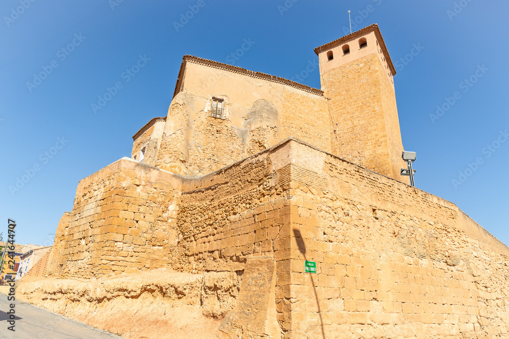 castle palace in Cetina town, province of Zaragoza, Aragon, Spain