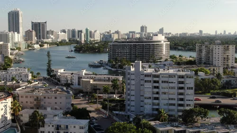 Aerial of architecture, landmarks and sights in Miami, Florida. Aerial of architecture, landmarks and sights in Miami, Florida.