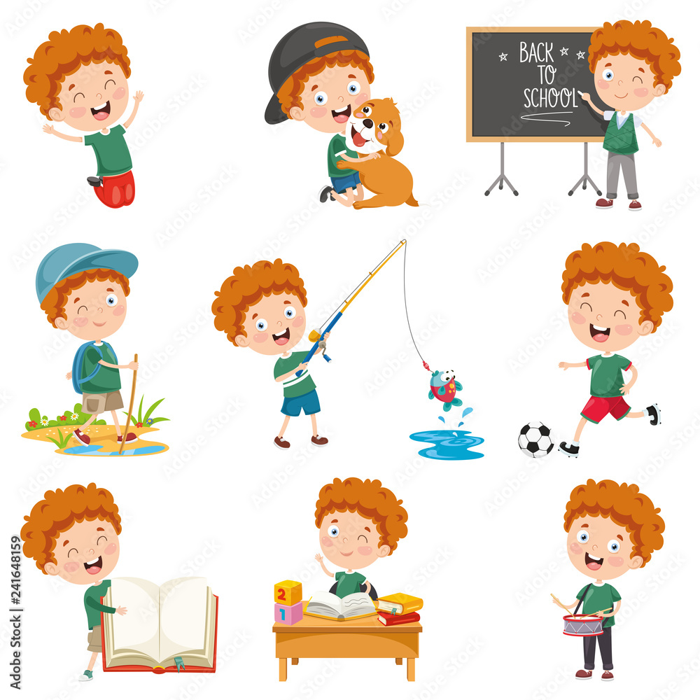 Vector Illustration Of Cartoon Character Vector Illustration Of Cartoon Character