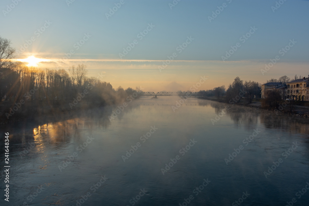 Fototapeta premium views of Pizzighettone