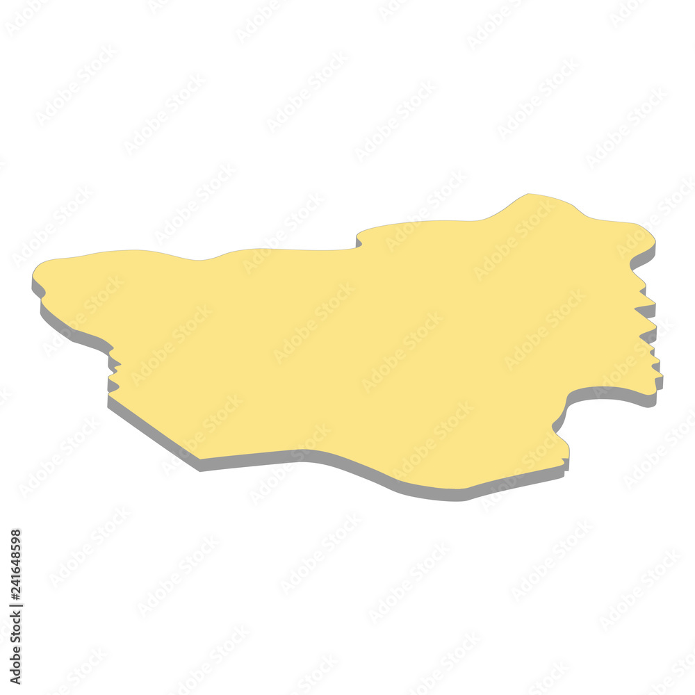 Obraz premium map of Nigeria