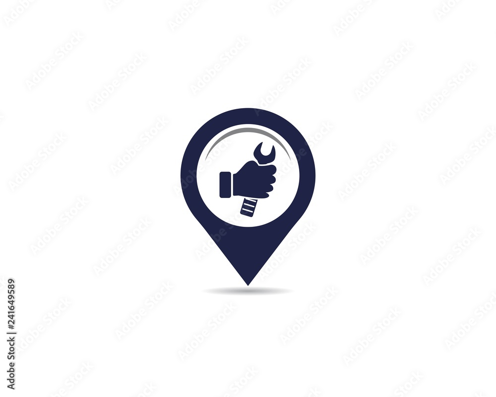 service point logo vector icon service point logo vector icon